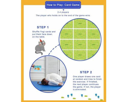 MiDeer - Yogi Cards - Yoga Activity Cards Game 瑜伽遊戲卡 - 平行進口