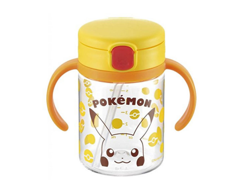 日本Richell吸管水杯及有蓋吸管杯套裝-皮卡超圖案