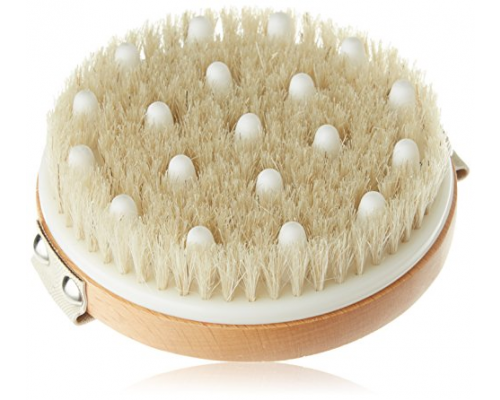 Hydrea London 淋巴排毒刷，帶天然鬃毛和橡膠結節